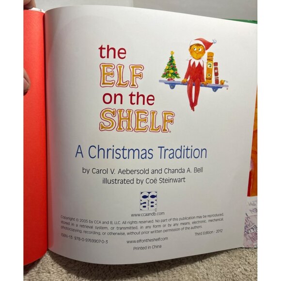 The Elf On The Shelf Hardcover Book A Christmas Tradition By Aebersold & Bell - Picture 6 of 8